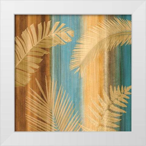 Caribbean I White Modern Wood Framed Art Print by Seba, John