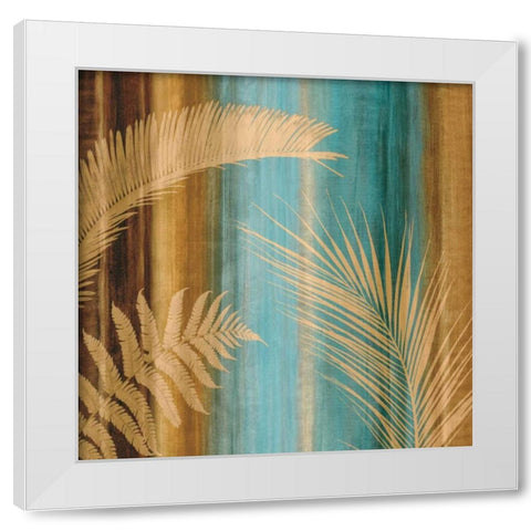 Caribbean II White Modern Wood Framed Art Print by Seba, John