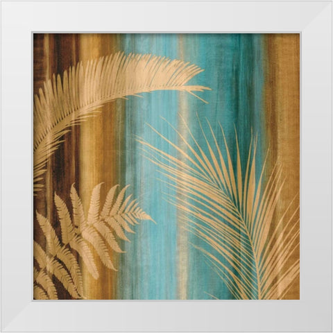 Caribbean II White Modern Wood Framed Art Print by Seba, John