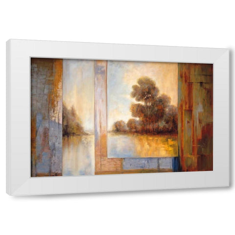 Secluded Pond I White Modern Wood Framed Art Print by Bryant, James