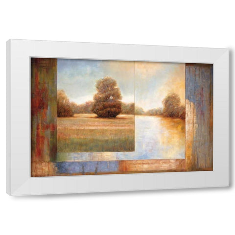 Secluded Pond II White Modern Wood Framed Art Print by Bryant, James
