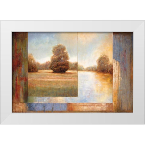 Secluded Pond II White Modern Wood Framed Art Print by Bryant, James