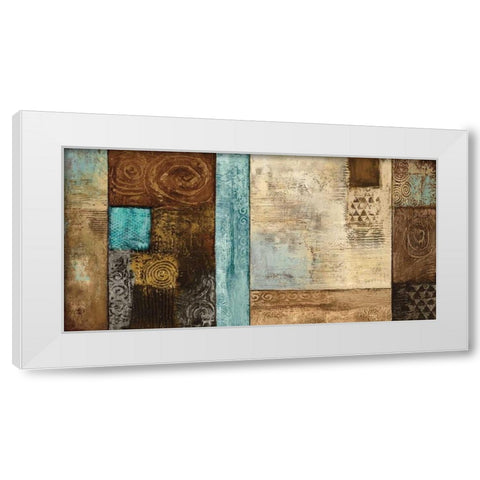 Aventura White Modern Wood Framed Art Print by Baxter, Jered