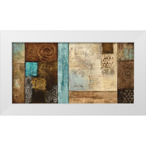 Aventura White Modern Wood Framed Art Print by Baxter, Jered