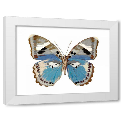 Butterfly in Pink I White Modern Wood Framed Art Print by Bosco, Julia