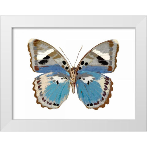 Butterfly in Pink I White Modern Wood Framed Art Print by Bosco, Julia