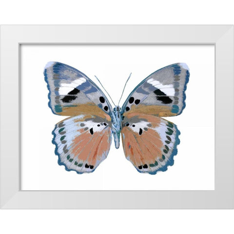 Butterfly in Pink II White Modern Wood Framed Art Print by Bosco, Julia