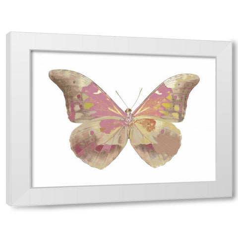 Butterfly in Grey IV White Modern Wood Framed Art Print by Bosco, Julia