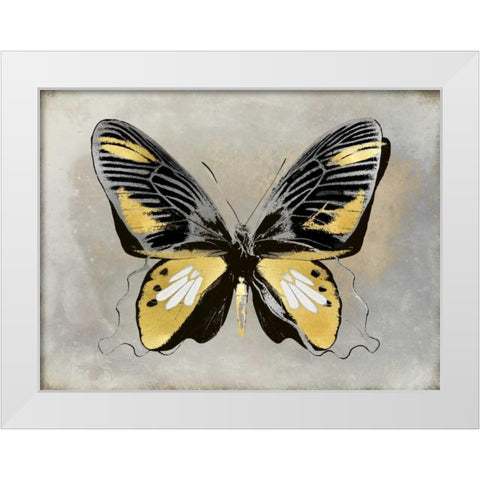 Butterfly Study III White Modern Wood Framed Art Print by Bosco, Julia
