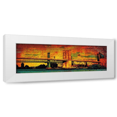 New York Memories White Modern Wood Framed Art Print by Casey, Julia
