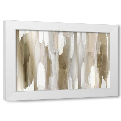 Echoes White Modern Wood Framed Art Print by Hanson, Jackie