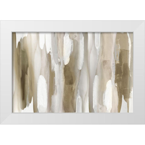 Echoes White Modern Wood Framed Art Print by Hanson, Jackie