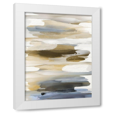 Gesture III White Modern Wood Framed Art Print by Hanson, Jackie