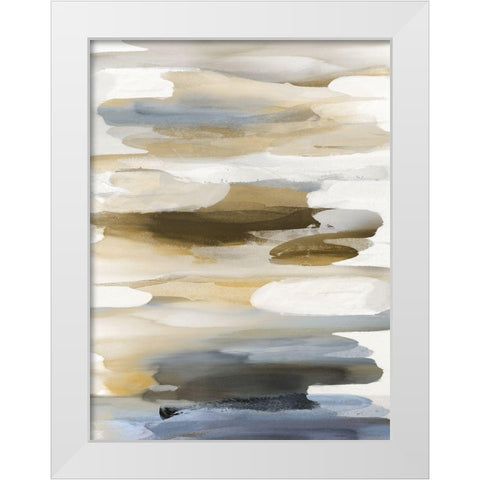 Gesture III White Modern Wood Framed Art Print by Hanson, Jackie