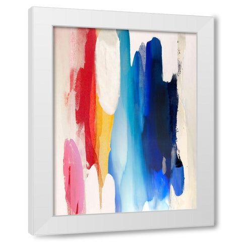 Lively I White Modern Wood Framed Art Print by Hanson, Jackie