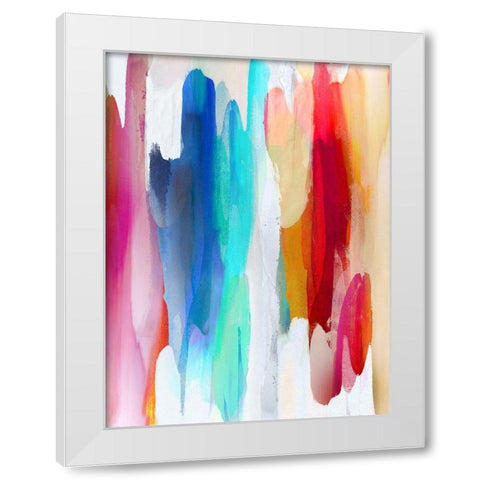 Lively II White Modern Wood Framed Art Print by Hanson, Jackie