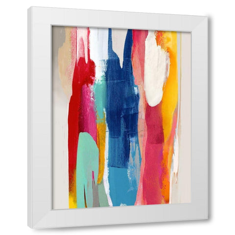 Lively V White Modern Wood Framed Art Print by Hanson, Jackie