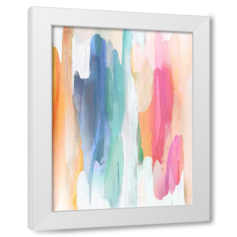 Vivacious I White Modern Wood Framed Art Print by Hanson, Jackie