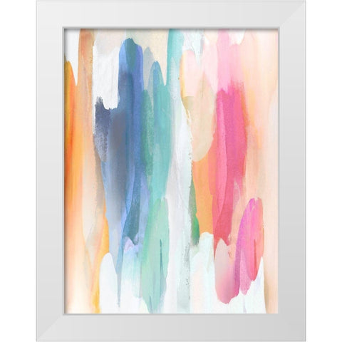 Vivacious I White Modern Wood Framed Art Print by Hanson, Jackie
