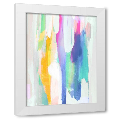Vivacious II White Modern Wood Framed Art Print by Hanson, Jackie
