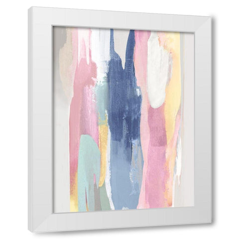 Vivacious IV White Modern Wood Framed Art Print by Hanson, Jackie