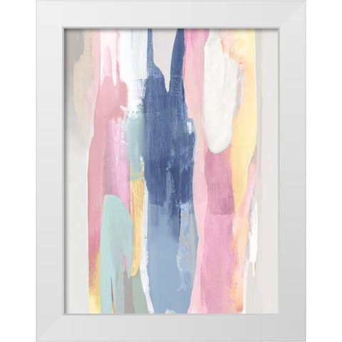 Vivacious IV White Modern Wood Framed Art Print by Hanson, Jackie