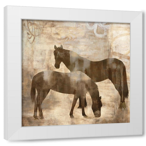 Equine I White Modern Wood Framed Art Print by Mann, Jason
