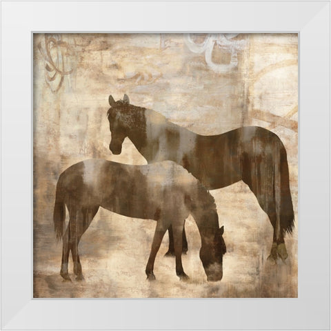 Equine I White Modern Wood Framed Art Print by Mann, Jason
