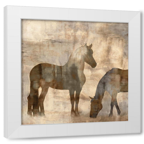 Equine II White Modern Wood Framed Art Print by Mann, Jason