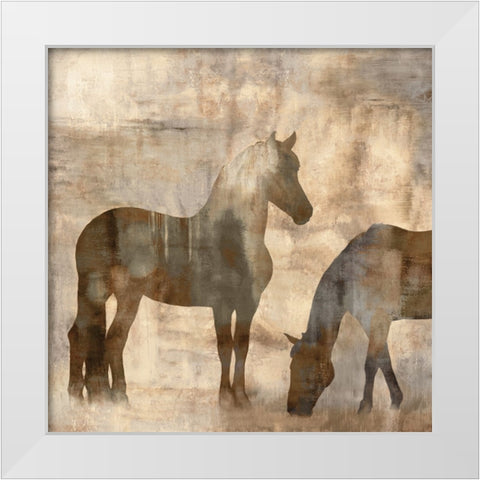 Equine II White Modern Wood Framed Art Print by Mann, Jason