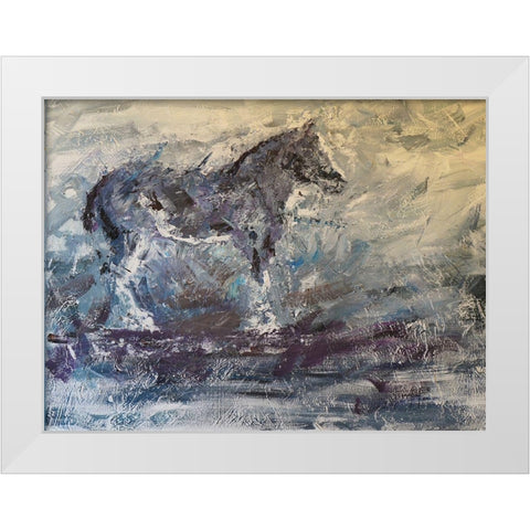 Horse II White Modern Wood Framed Art Print by Foster, Joseph Marshal