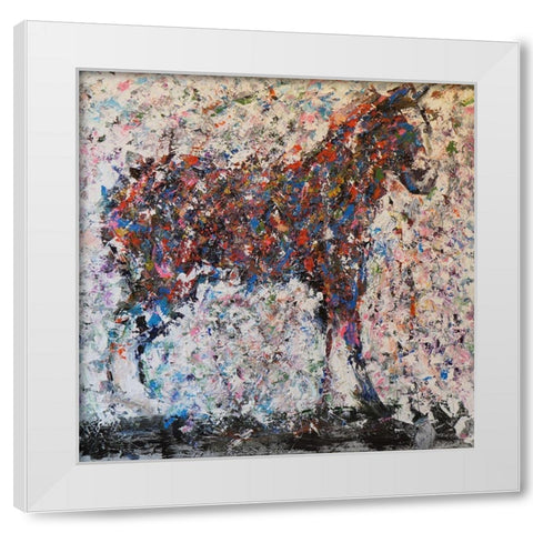 Horse III White Modern Wood Framed Art Print by Foster, Joseph Marshal