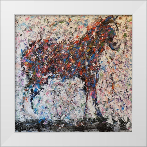 Horse III White Modern Wood Framed Art Print by Foster, Joseph Marshal