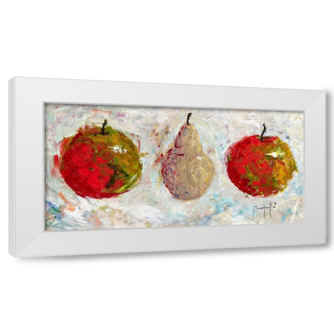 Three Sisters White Modern Wood Framed Art Print by Foster, Joseph Marshal