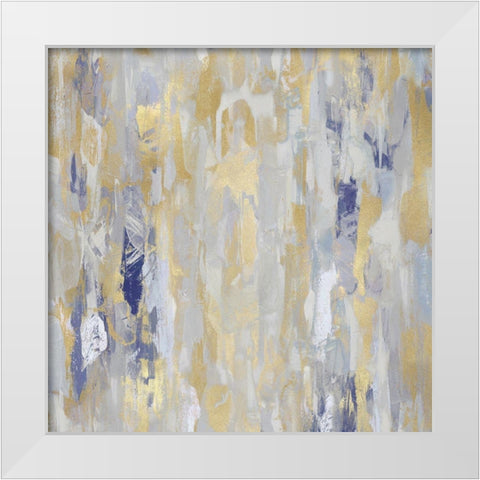 Reveal Blue I White Modern Wood Framed Art Print by Martin, Jennifer