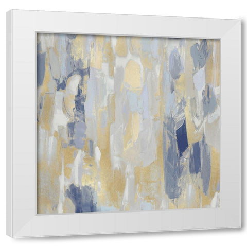 Reveal Blue II White Modern Wood Framed Art Print by Martin, Jennifer