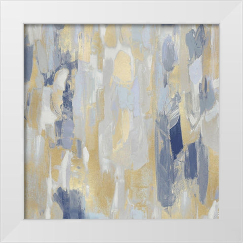 Reveal Blue II White Modern Wood Framed Art Print by Martin, Jennifer