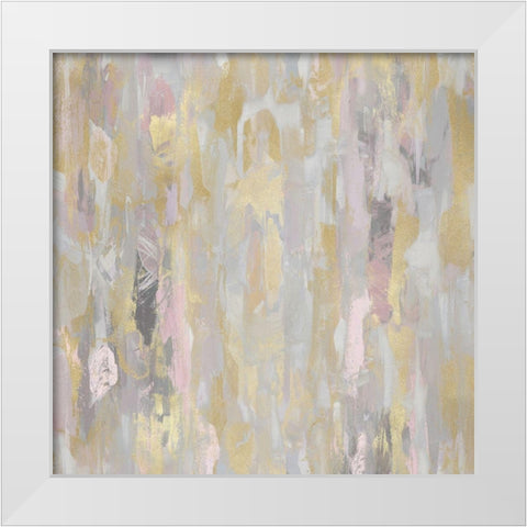 Reveal Pink Blush I White Modern Wood Framed Art Print by Martin, Jennifer