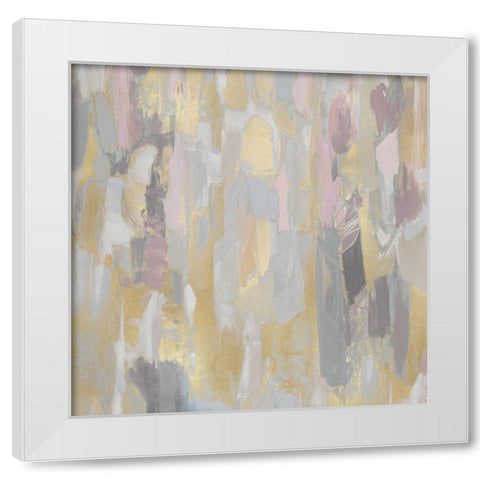 Reveal Pink Blush II White Modern Wood Framed Art Print by Martin, Jennifer