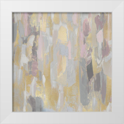 Reveal Pink Blush II White Modern Wood Framed Art Print by Martin, Jennifer