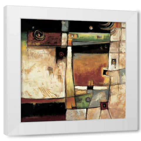 Construct I White Modern Wood Framed Art Print by Parsons, Jonathan
