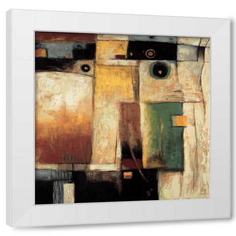 Construct II White Modern Wood Framed Art Print by Parsons, Jonathan