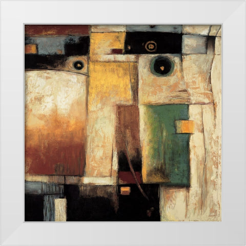 Construct II White Modern Wood Framed Art Print by Parsons, Jonathan