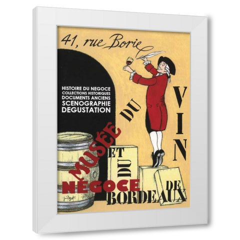 Jour D ouverture White Modern Wood Framed Art Print by Got, Jean-Pierre