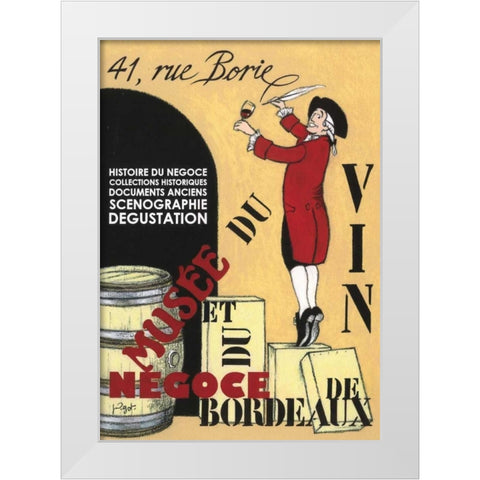 Jour D ouverture White Modern Wood Framed Art Print by Got, Jean-Pierre