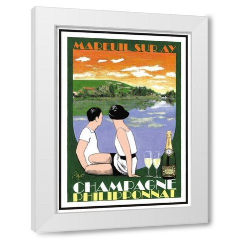 Reflexion White Modern Wood Framed Art Print by Got, Jean-Pierre