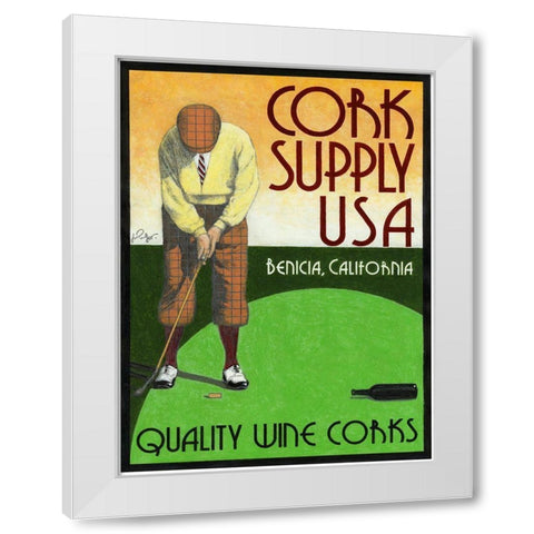 Cork Supply White Modern Wood Framed Art Print by Got, Jean Pierre