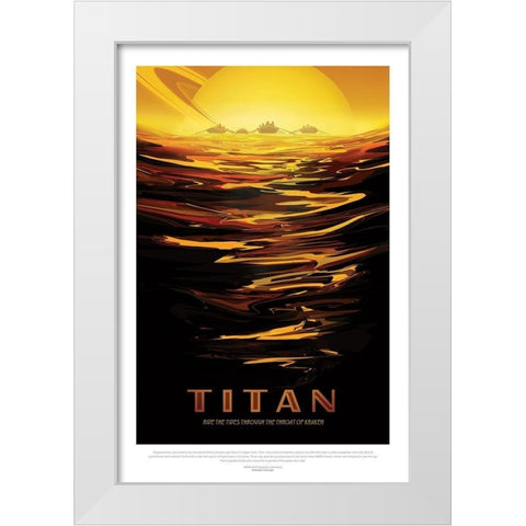 Ride The Tides White Modern Wood Framed Art Print by JPL
