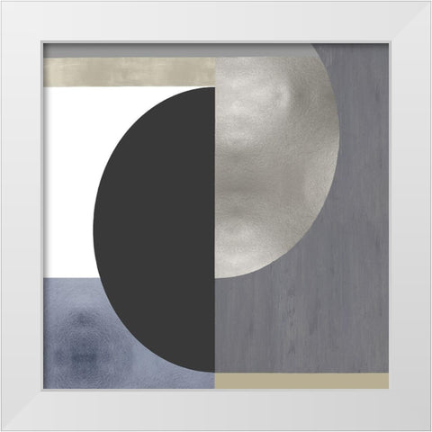 Balanced II White Modern Wood Framed Art Print by Thompson, Justin