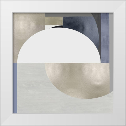Synthesis I White Modern Wood Framed Art Print by Thompson, Justin